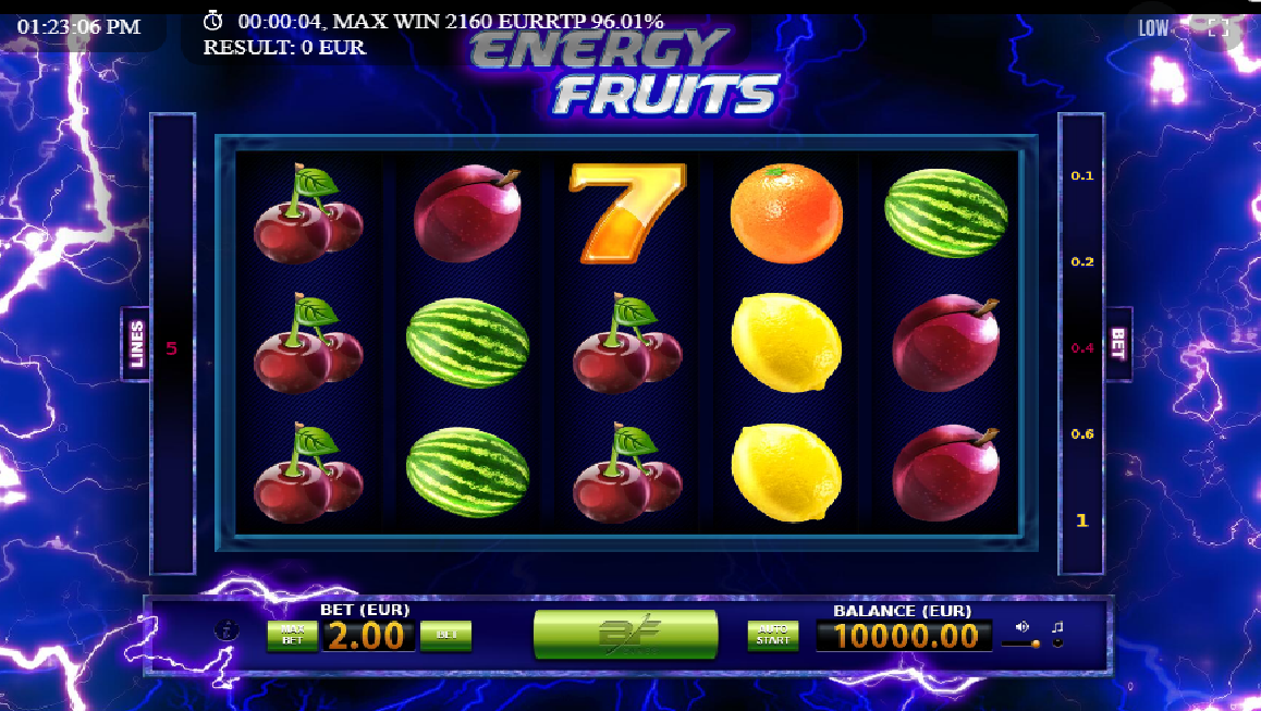 1win Energy Fruits slot
