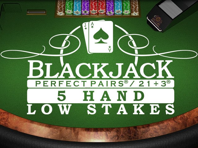 Perfect Pairs 21+3 Blackjack (5 Box) Low Stakes