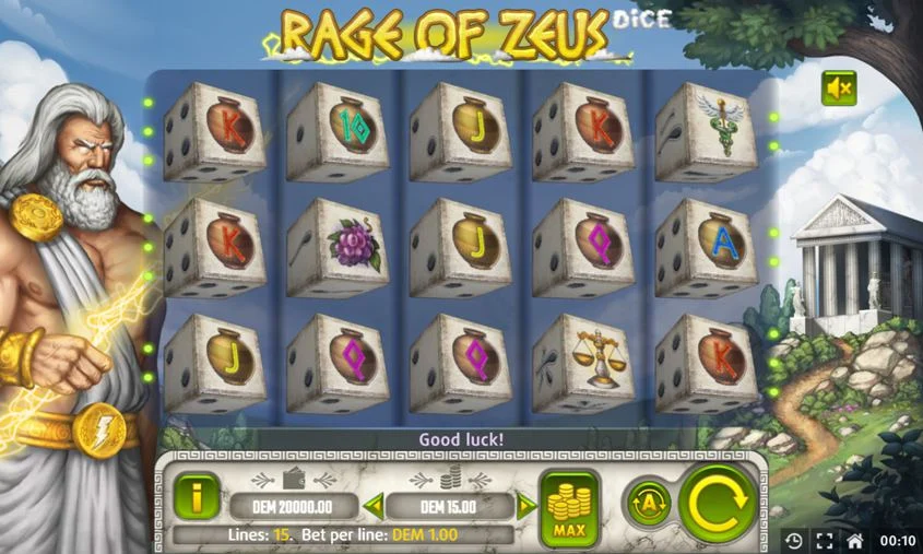 Rage of Zeus slot 1win