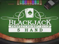 1win पर Perfect Pairs 21+3 Blackjack (5 Box) - ब्लैकजैक खेलें
