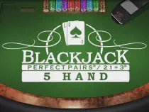Perfect Pairs 21+3 Blackjack (5 Box) 1win - blackjack o'ynang